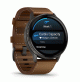 Venu 4 - 45 mm Slate with Black Silicone Band and Brown Leather Band - 010-03014-03 - Garmin